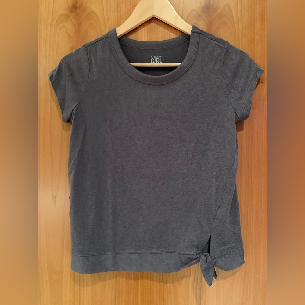 Athleta Girl Top - Gray/Purple (Size L/12)